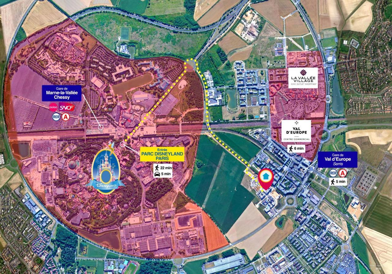 Disneyland-Paris 4 Pers, Parking, Wifi, เชสซี ภายนอก รูปภาพ
